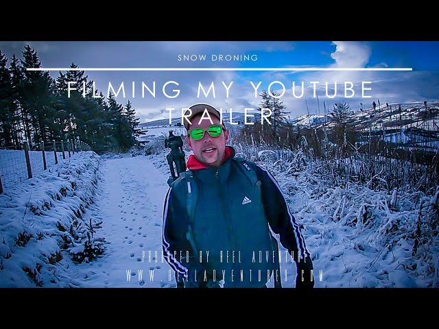 ❄️☃️Snow Droning | Filming My YouTube Trailer ☃️❄️