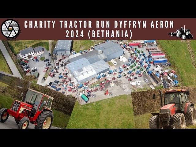 Charity Tractor Run Dyffryn Aeron 2024 (leaving rest area S.Jones)