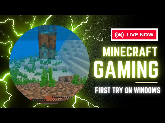 Minecraft PC Gameplay – First Try on Windows! 🖥️🎮