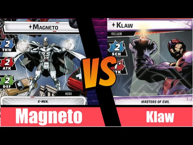 Marvel Champions | Magneto | Vs Klaw | X-Men | Pre Con | Age of Apocalypse | Leadership | Test