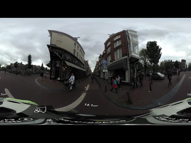 All-azimuth (360-degree) bicycling: Amsterdam Day 1