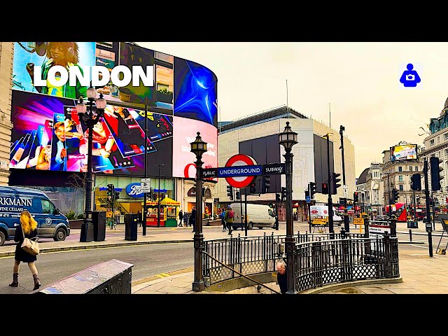 London Winter Walk 🇬🇧 Hyde Park, OXFORD Street to Covent Garden| Central London Walking Tour |4K HDR