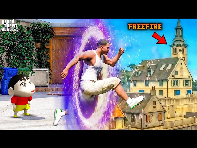 Franklin and Shinchan Travel To FREEFIRE World Through Magic Portal In GTA 5 | Paradox FTW