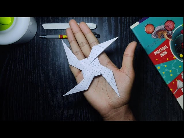 HOW TO MAKE SHURIKEN NINJA STAR EASY ORIGAMI WEAPON CRAFT TUTORIAL | #tutorial #origami #diy #ninja