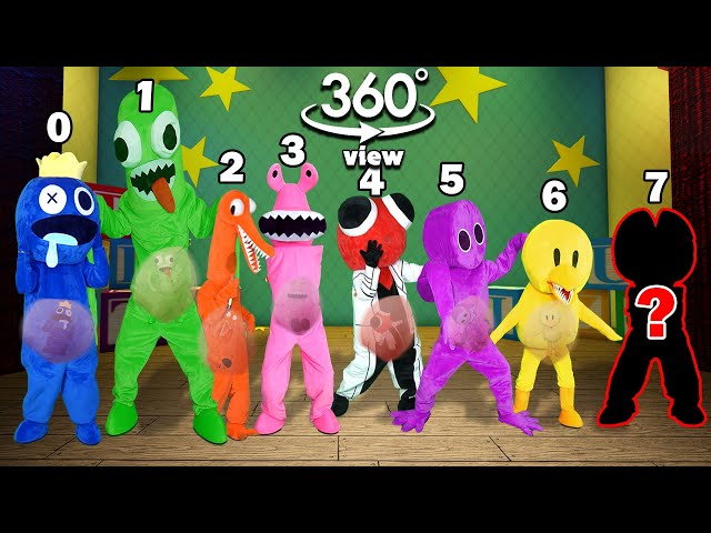 VR 360° Rainbow Friends But It's Trainformes Monster All Phases in Real Life | FNF Rainbow Friend