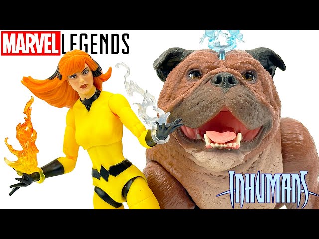 Marvel Legends Inhumans Crystal & Lockjaw Review!