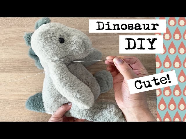 Adorable Dinosaur DIY Plush Soft Toy Sewing | Step-by-step for Beginner| Great Gift for Baby Boy