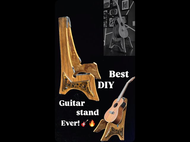 🎸 Turning Trash into Treasure | DIY Modern Guitar Stand 🔥