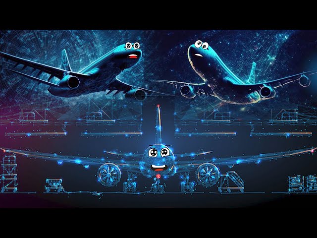 Doodles Airplane - Doodles are sing and fly - Airplane Hologram