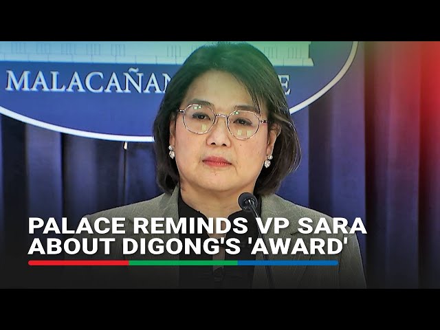 Addressing VP Sara, Claire Castro points out Digong was 'awardee' as 'most corrupt' | ABS-CBN News