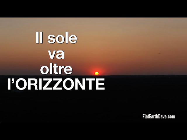 Dove va a finire il sole sulla Terra Piana?