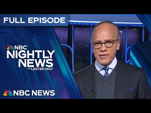 Nightly News Full Episode - Jan. 22