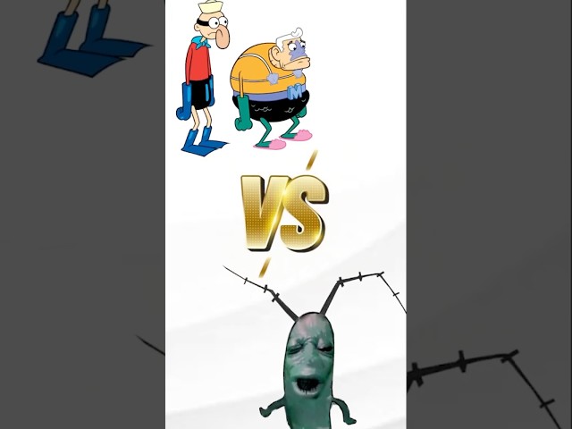 Cursed Plankton VS Barnacle Boy and Mermaid Man [Spongebob Squarepants] 🆚 [Plankton Meme]