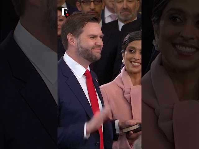 Trump Inauguration: JD Vance Sworn In as the Vice President of the US | Subscribe to Firstpost |N18G