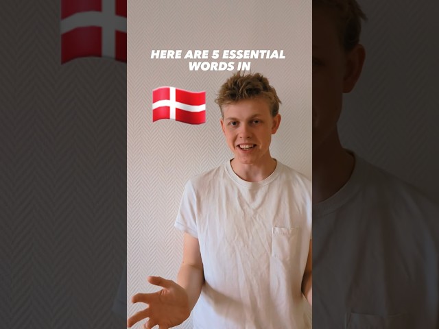 Learn 5 Essential Danish Words 🇩🇰 #shorts #danish #language #denmark