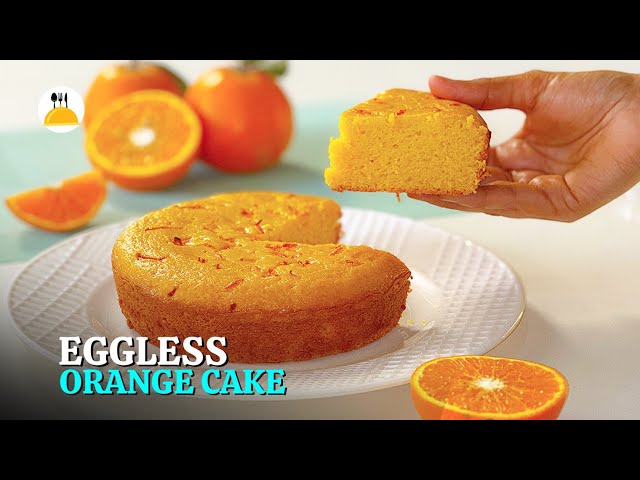 Eggless Orange Cake Recipe Without Oven | How To Make Orange Cake Without Eggs? Food & Art