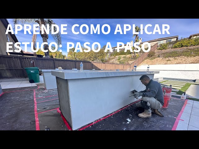 STUCCO APPLICATION | POLISHED STUCCO STEP BY STEP WITH A PROFESSIONAL