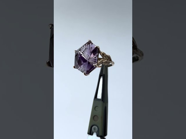 甲州貴石切子 Bi-colour Amethyst Ring