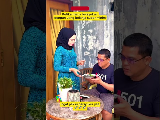 when the wife has to be grateful for very minimal spending money #comedy #lucu #ngakak #trending