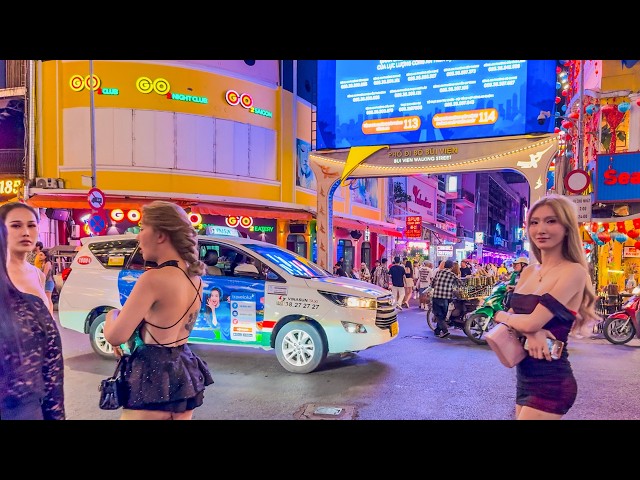 A Walk Through Ho Chi Minh's Red Light District: Bui Vien Street | 4K HDR