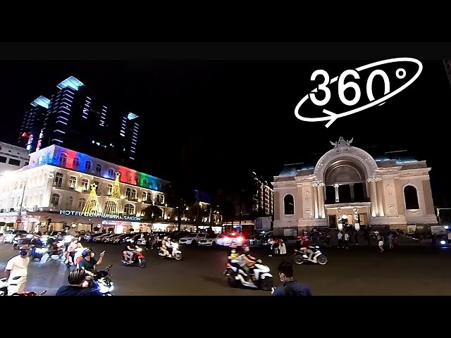 360° VR - Vietnam Night Walk "Dong Khoi Street (Đường Đồng Khởi)" / ベトナム・ホーチミン、ドンコイ通りの夜散歩