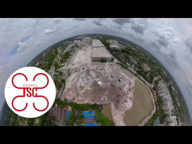 360º DRONE FLY-BY VIDEO SERVICES AROUND PLANTATION WALK - FL