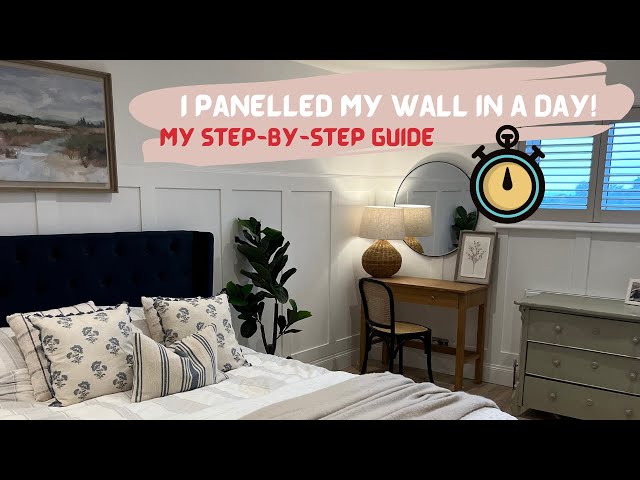 Wall Panelling - IN A DAY - My Simple Guide - Step-by-step - Transform Your Walls FAST