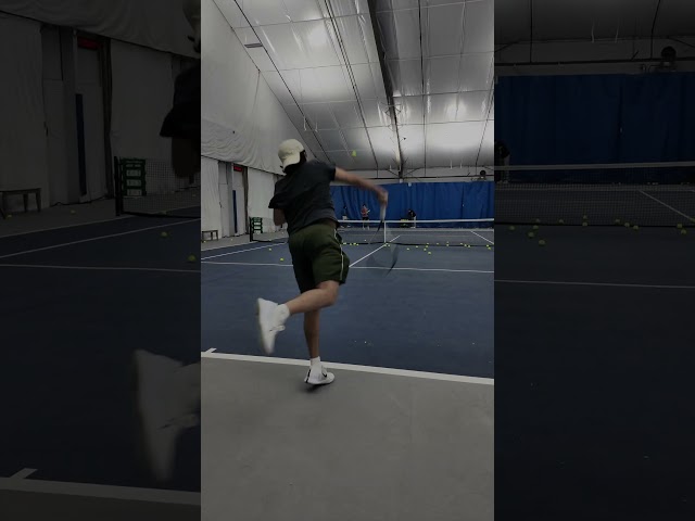 Take Little Steps Before Hittin The Ball To Gain Control Of Your Body & Spacing #tennis