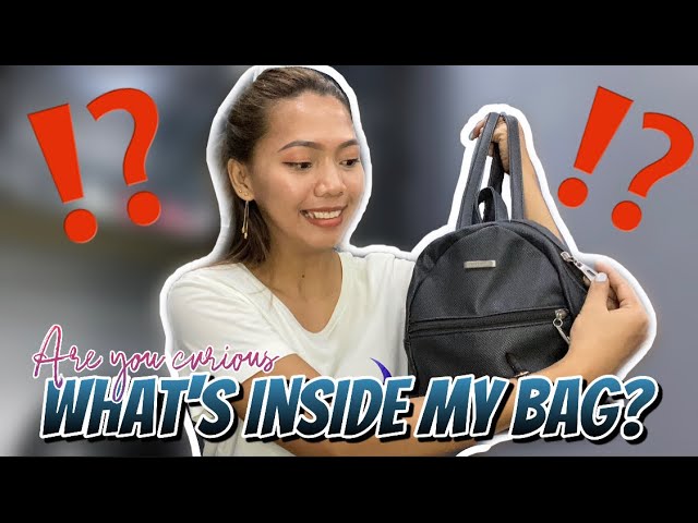 What's inside my bag? (not a designer's bag tho) | Angel's Vlog