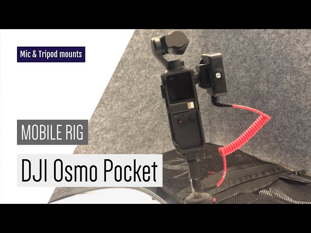 Tripod mount for DJI Osmo Pocket with Mic Adapter (VR180)