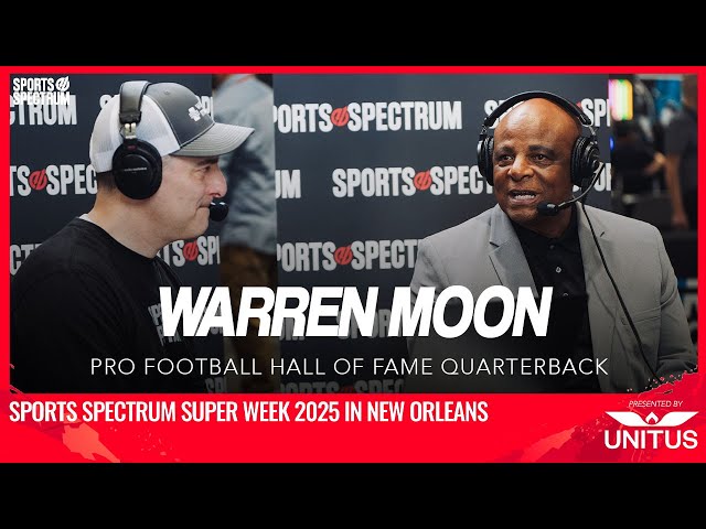 Super Bowl Radio Row Interview - Pro Football HOF QB Warren Moon