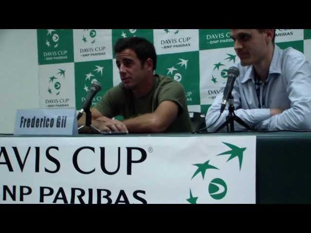 Davis Cup 2012 - Israel vs Portugal - 1st rubber - Press conference with Frederico Gil