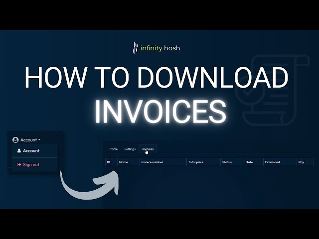 How to download your invoices