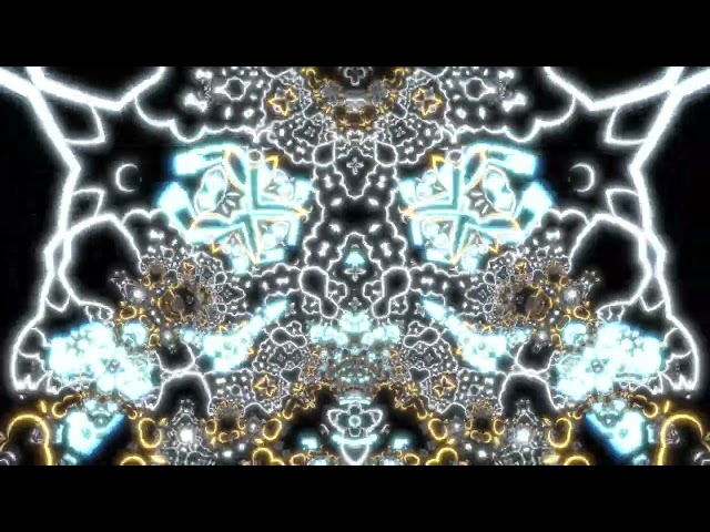 White and Gold Fractal Morph 4K VJ Loop