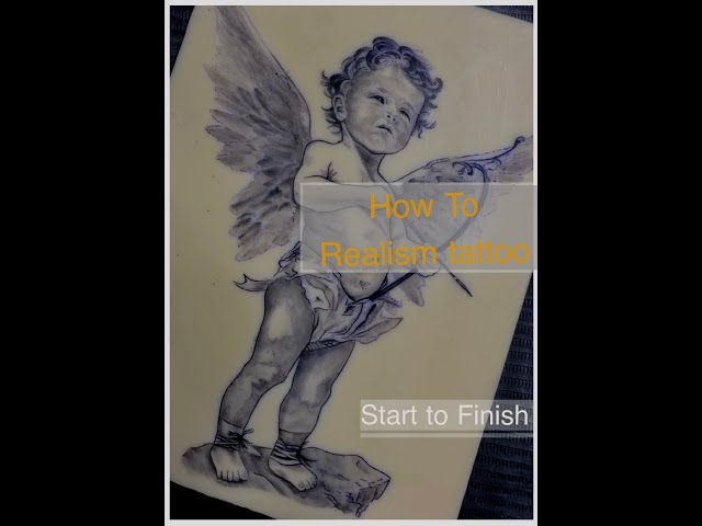 Realism Tattoo Mastery. Baby Angel