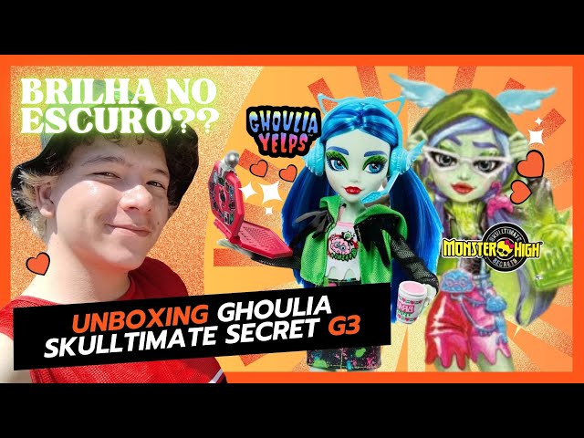 GHOULIA SKULLTIMATE SECRET NEON FRIGHTS UNBOXING das Monster high G3!  #monsterhigh #ghoulia