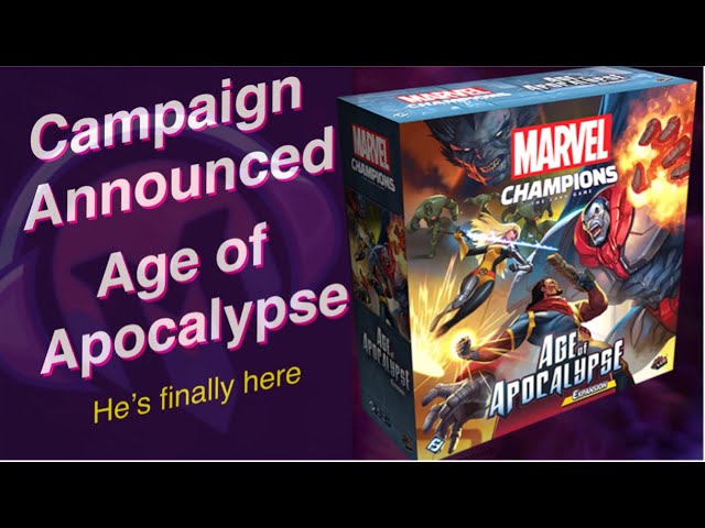 Marvel Champions | Age of Apocalypse | Reveal | Campaign | X-Men | X-Force | Hero Pack | Expansion