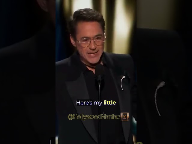 Robert Downey Jr. Oscar Winning Acceptance Speech 🏆 #shorts