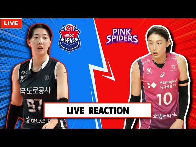 HI-PASS VS PINK SPIDERS, KOREA V-LEAGUE LIVE REACTION