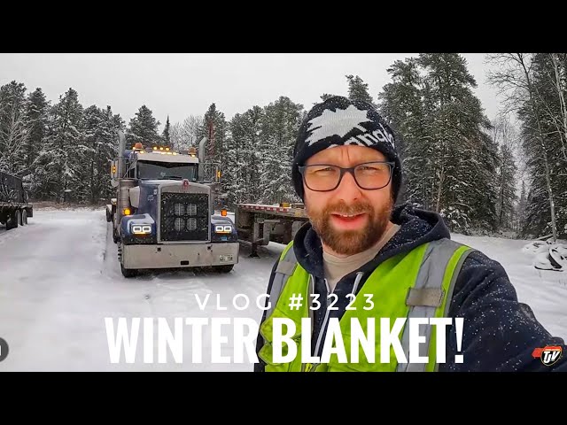 WINTER BLANKET | My Trucking Life | Vlog #3223