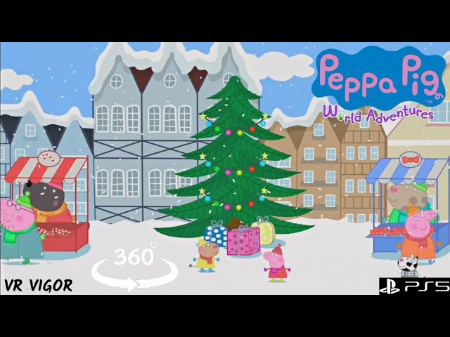 PEPPA PIG DECORATING CHRISTMAS TREE #peppapigenglish #ps5games #360vr