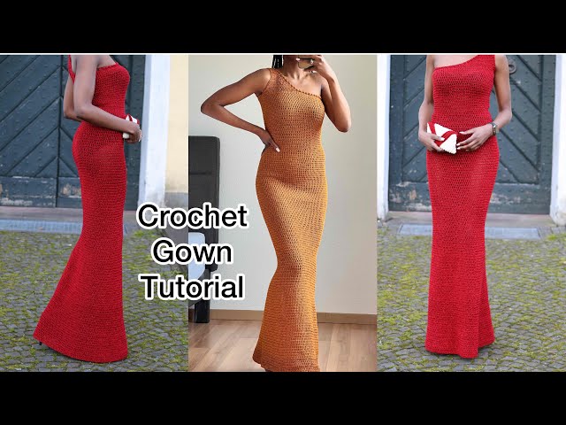 Crochet Long Gown Fitting Tutorial / Crochet The Perfect Dress Fit