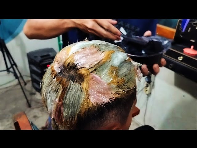 Hair colour/Si rambut kriwil ganti warna rambut...joss gandos