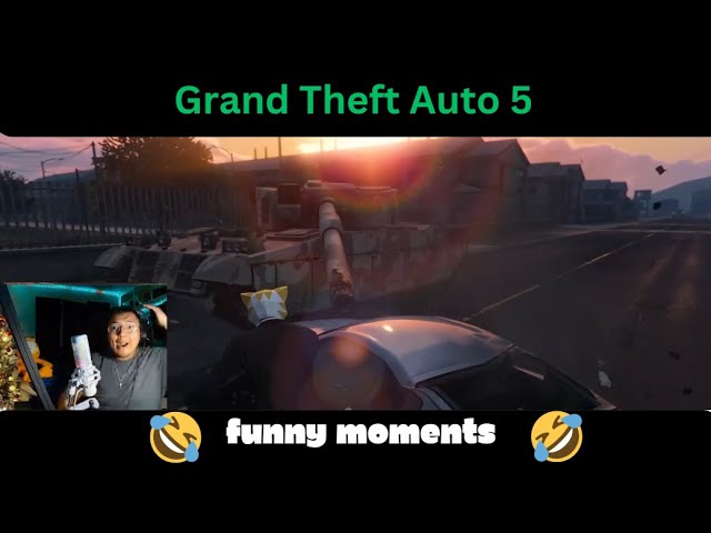 GTA 5 - Funny moments (Part.4)(I never got my car nor the tank lol)