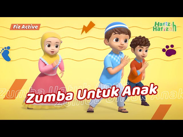 Zumba Untuk Anak | Fiz Active | Kartun Anak-Anak Islami | Hafiz & Hafizah