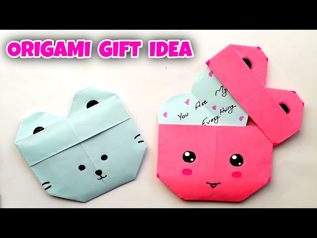 How to Make Origami Birthday Gift for Mom | Origami Gift Idea easy | Origami Gift for Mom