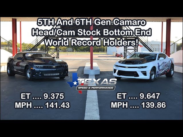 The Fastest Heads/Cam Stock Bottom End 5th And 6th Gen Camaros!