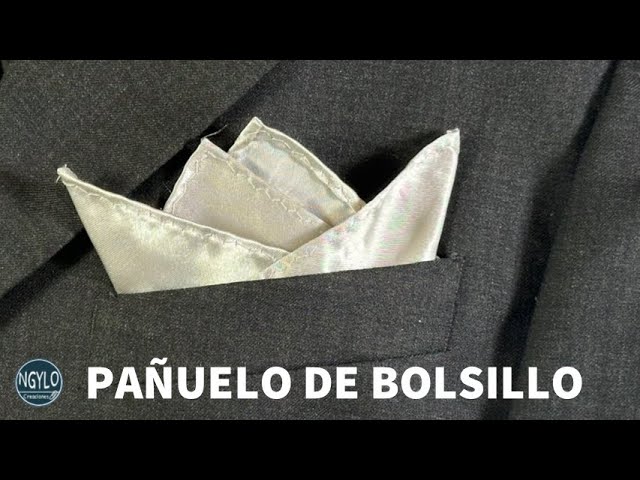 Cómo doblar un pañuelo de bolsillo - Shell fold | Pañuelos de bolsillo elegantes