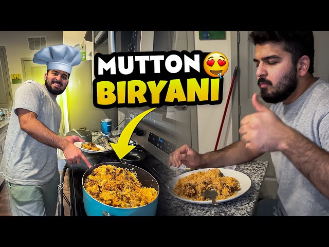 "Pehli dafa banayi briyani"🤤Pakistani 🇵🇰Students In USA🇺🇸