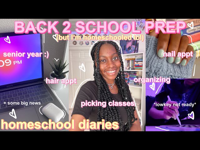 Preparing for BACK TO SCHOOL 2023…as a HOMESCHOOLER 😭 | SENIOR YEAR 2023 ˚୨୧⋆｡˚ ⋆